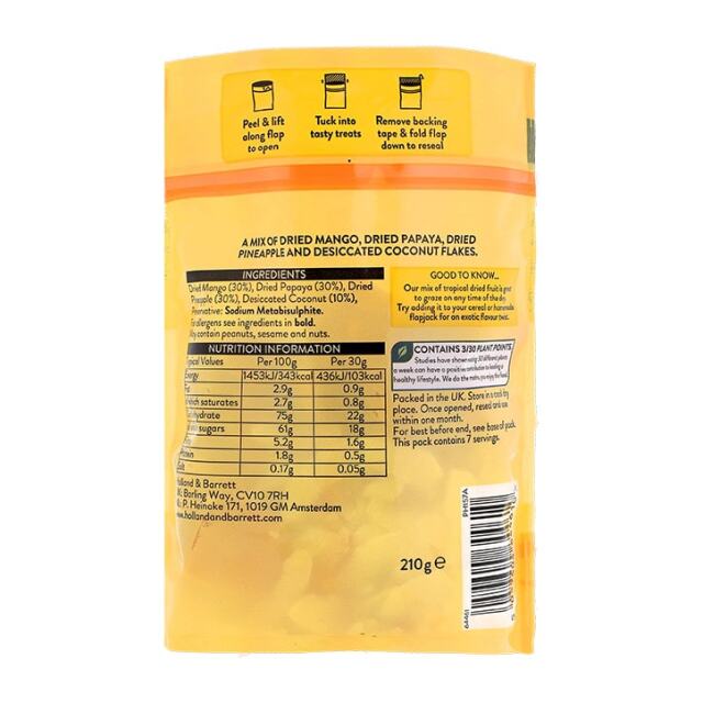 Holland & Barrett Tropical Trail Mix 210g - 4
