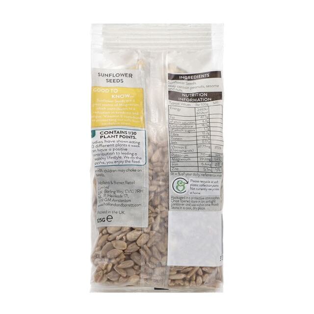 Holland & Barrett Sunflower Seeds 125g - 2