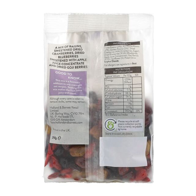 Holland & Barrett Super Berry Mix 210g - 2