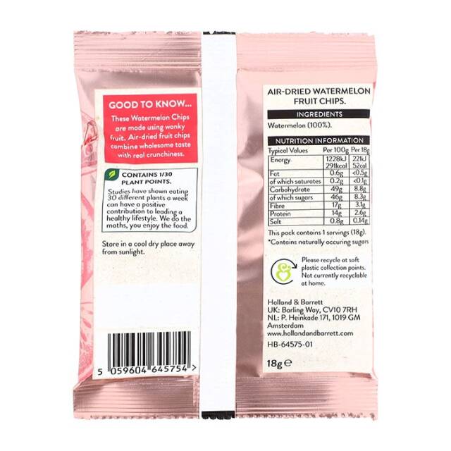 Holland & Barrett Watermelon Chips 18g - 4