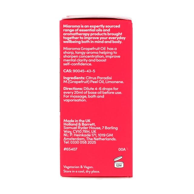 Miaroma Grapefruit Pure Essential Oil 10ml - 2