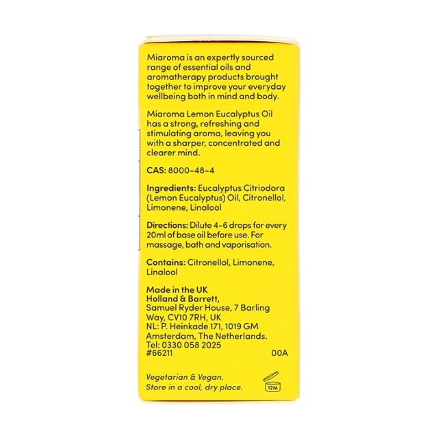 Miaroma Lemon Eucalyptus Pure Essential Oil 10ml - 2