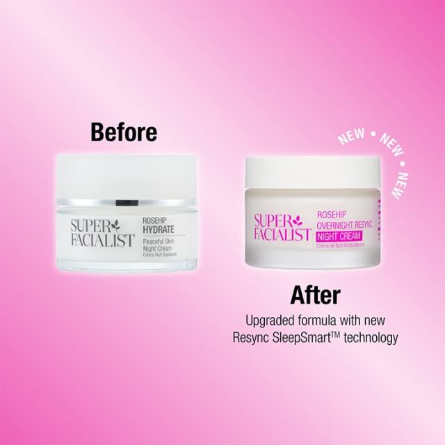 Super Facialist Rosehip Overnight Resync Night Cream 50ml - 2