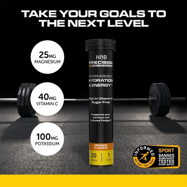 Hydration & Energy Effervescent Orange 20 Tablets - 2