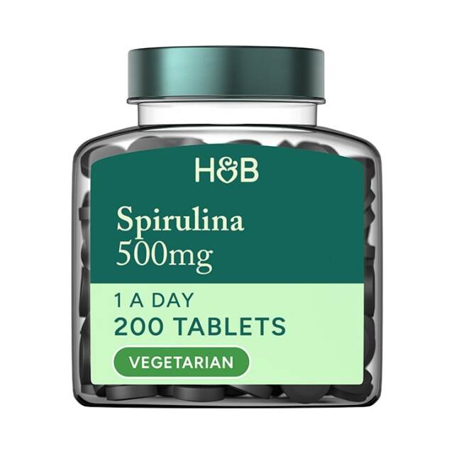 Holland & Barrett Spirulina 500mg 200 Tablets - 1