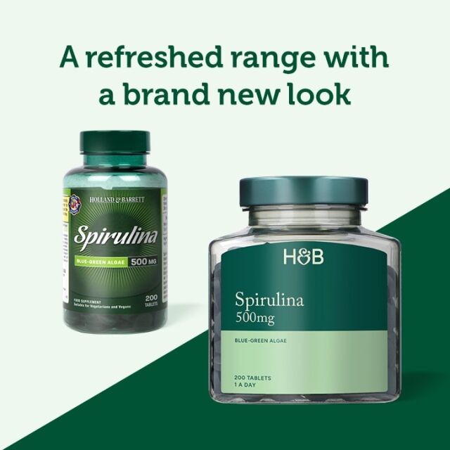 Holland & Barrett Spirulina 500mg 200 Tablets - 4