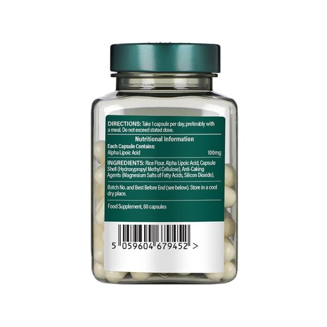 Holland & Barrett Alpha Lipoic Acid 100mg 60 Capsules - 2