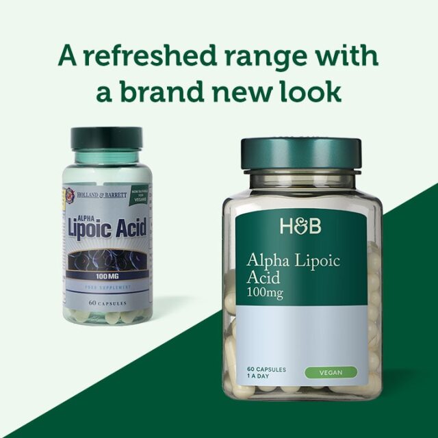 Holland & Barrett Alpha Lipoic Acid 100mg 60 Capsules - 3