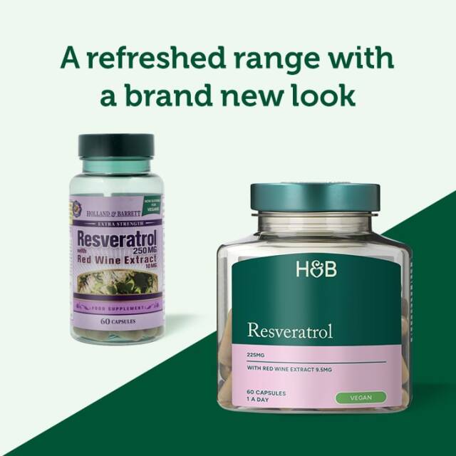 Holland & Barrett Resveratrol 225mg with Red Wine Extract 10mg 60 Capsules - 4