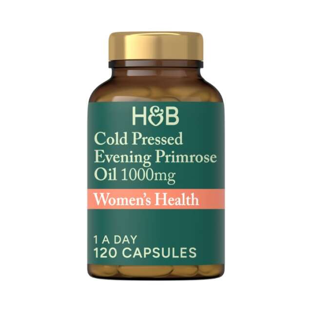 Holland & Barrett Cold Pressed Evening Primrose Oil 1000mg 120 Capsules - 1