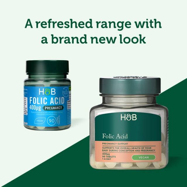 Holland & Barrett Folic Acid 400ug 90 Tablets - 3
