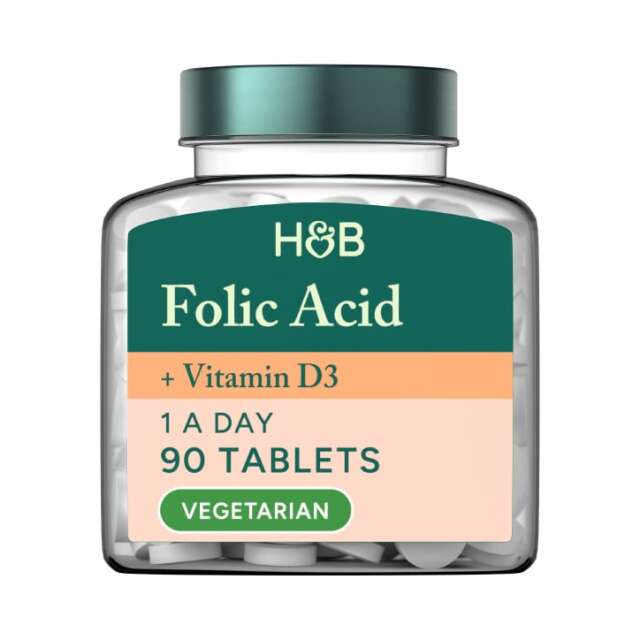 Holland & Barrett Folic Acid & Vitamin D3 90 Tablets - 1