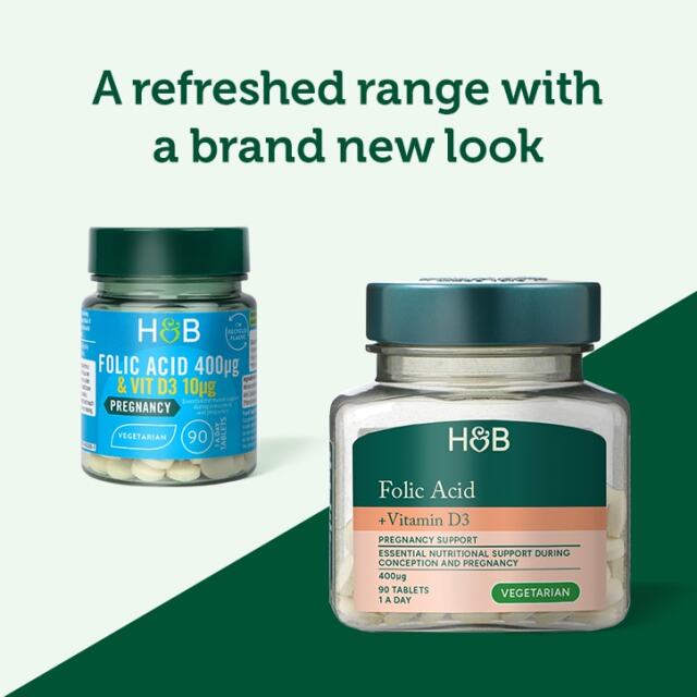 Holland & Barrett Folic Acid & Vitamin D3 90 Tablets - 4
