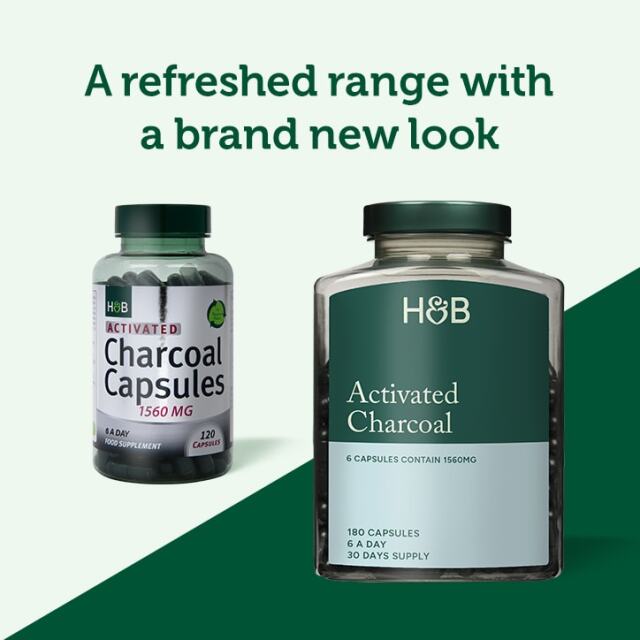 Holland & Barrett Activated Charcoal 120 Capsules - 3