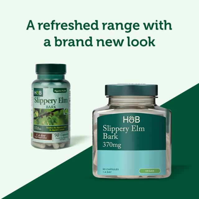 Holland & Barrett Slippery Elm Bark 370mg 90 Capsules - 4