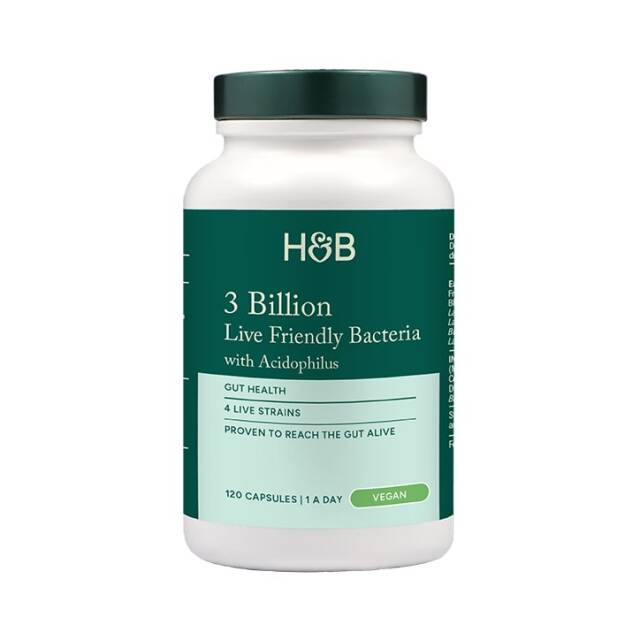 Holland & Barrett Live Friendly Bacteria with Acidophilus 3 Billion 120 Capsules - 2