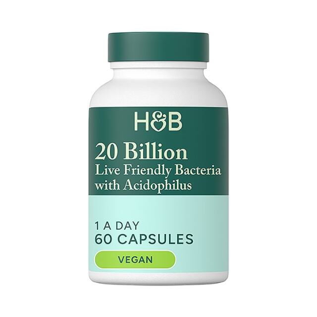 Holland & Barrett Live Friendly Bacteria 20 Billion 60 Capsules - 1