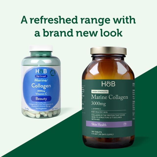 Holland & Barrett Marine Collagen with Vitamin C 180 Tablets - 3
