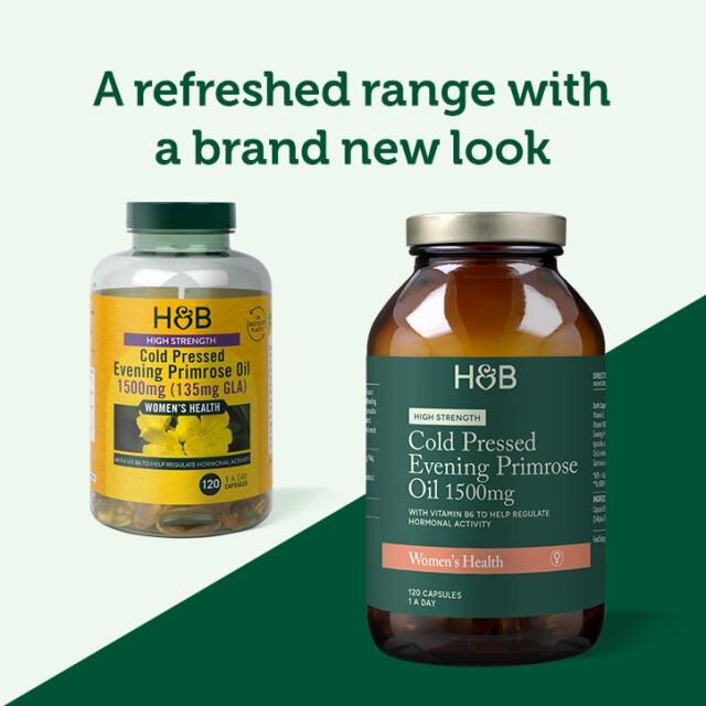 Holland & Barrett High Strength Cold Pressed Evening Primrose Oil 1500mg 120 Capsules - 5