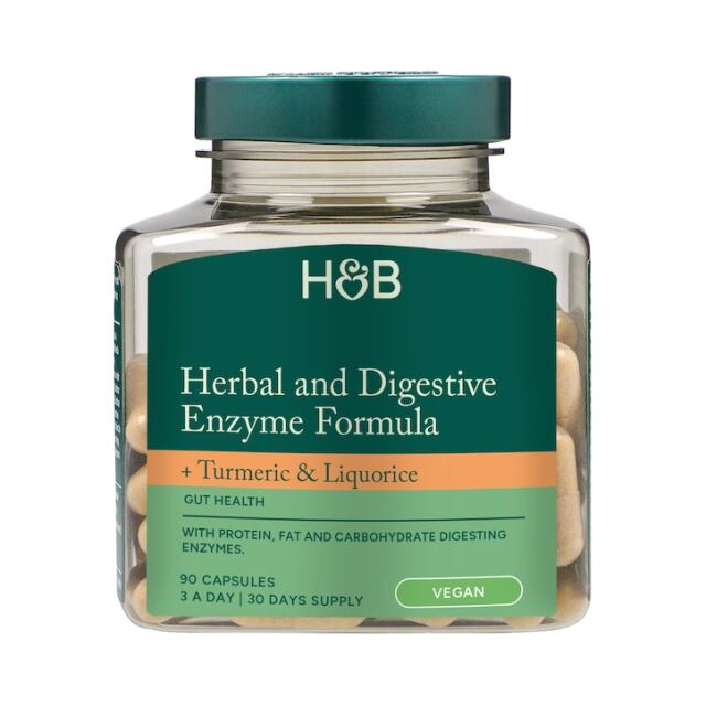 Holland & Barrett Herbal Digestive and Enzyme Formula 90 Capsules - 1