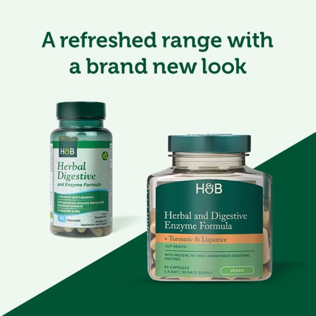 Holland & Barrett Herbal Digestive and Enzyme Formula 90 Capsules - 3