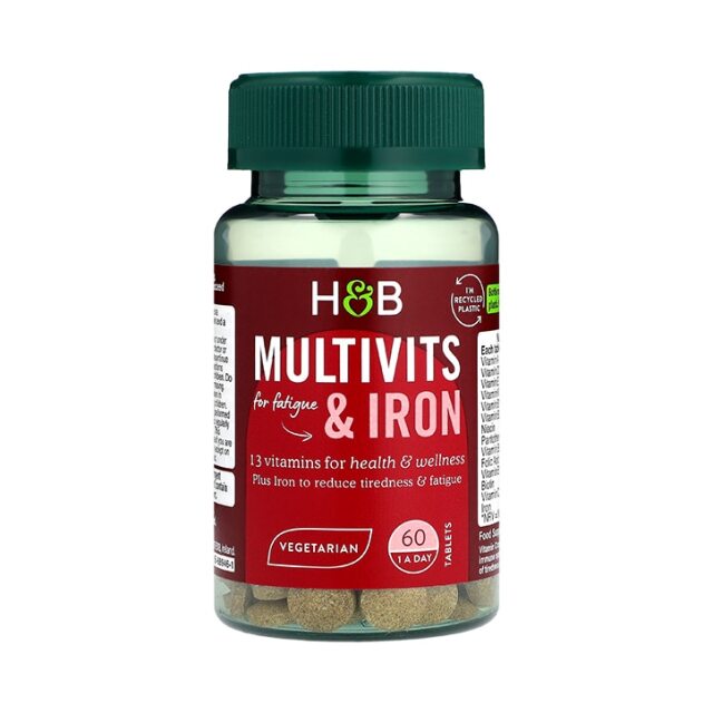 Holland & Barrett Multivitamins & Iron 60 Tablets - 1