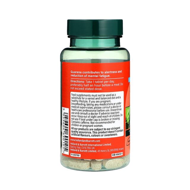 Holland & Barrett Guarana Complex 90 Tablets - 3
