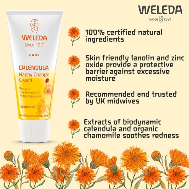 Weleda Calendula Baby & Child Nappy Change Cream 75ml - 3