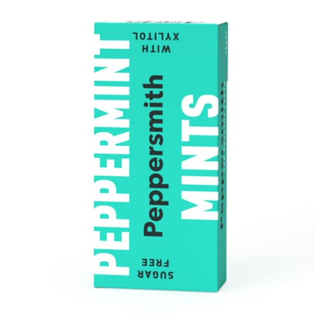 Peppersmith 100% Xylitol Fine English Peppermint Fresh Mints 15g - 1