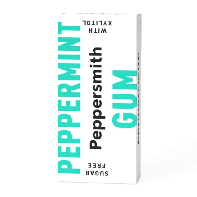 Peppersmith 100% Xylitol Fine English Peppermint Chewing Gum 15g - 1