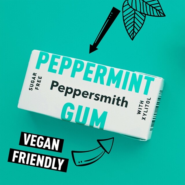 Peppersmith 100% Xylitol Fine English Peppermint Chewing Gum 15g - 2