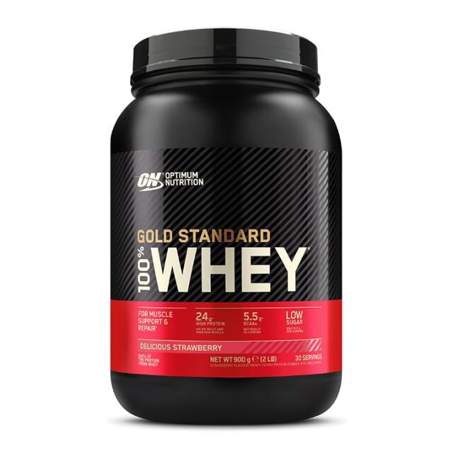 Optimum Nutrition Gold Standard 100% Whey Powder Strawberry 900g - 1
