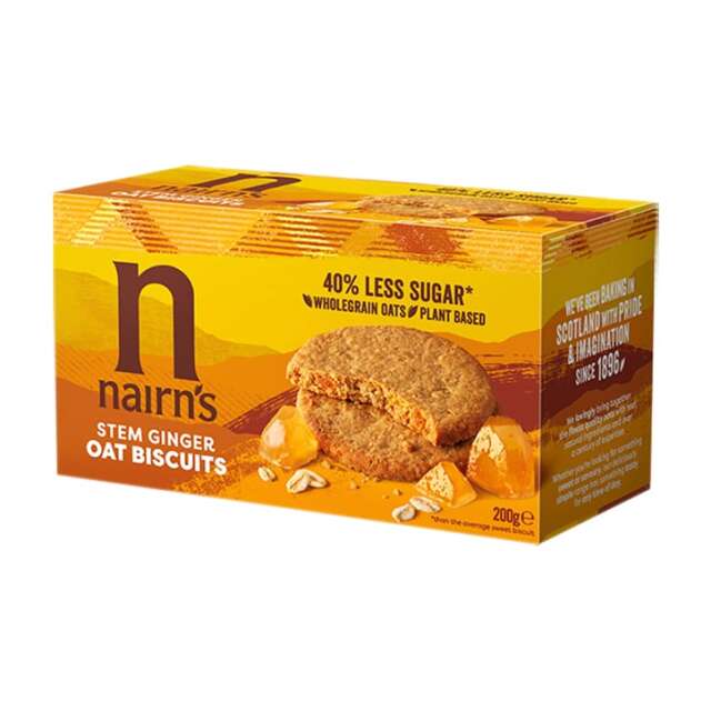 Nairn's Oat Biscuits Stem Ginger 200g - 1
