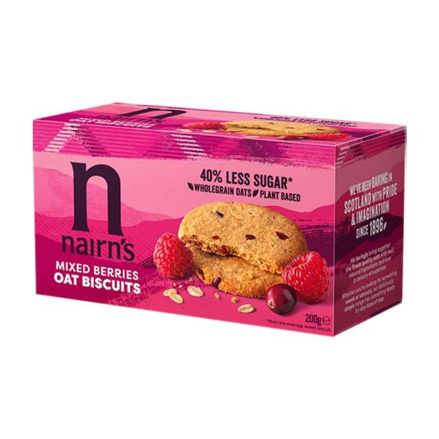 Nairn's Oat Biscuits Mixed Berries 200g - 1