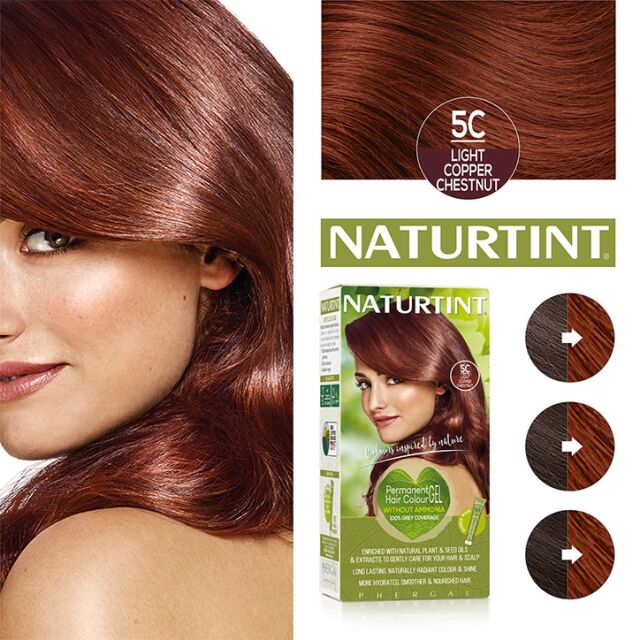 Naturtint Permanent Hair Colour 5C (Light Copper Chestnut) - 6