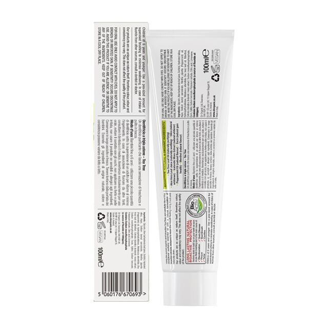 Dr Organic Tea Tree Toothpaste 100ml - 2