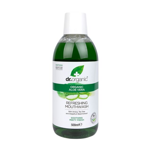 Dr Organic Aloe Vera Mouthwash 500ml - 1