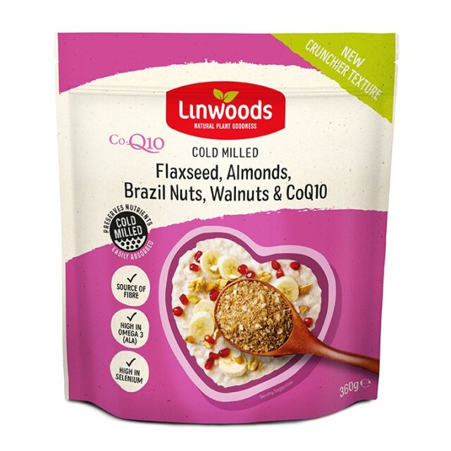 Linwoods Milled Flaxseed, Almonds, Brazil Nuts, Walnuts & Q10 360g - 1