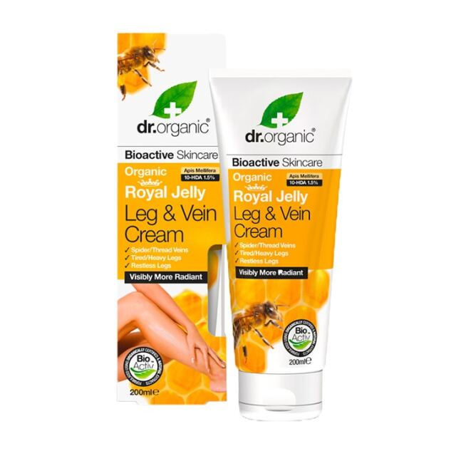 Dr Organic Royal Jelly Leg & Vein Cream 200ml - 1