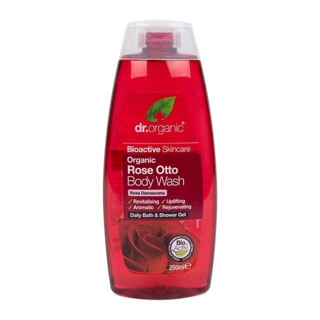 Dr Organic Rose Otto Body Wash 250ml - 1