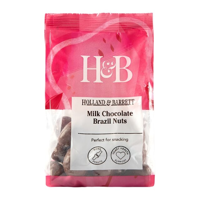 Holland & Barrett Milk Chocolate Brazil Nuts 200g - 1