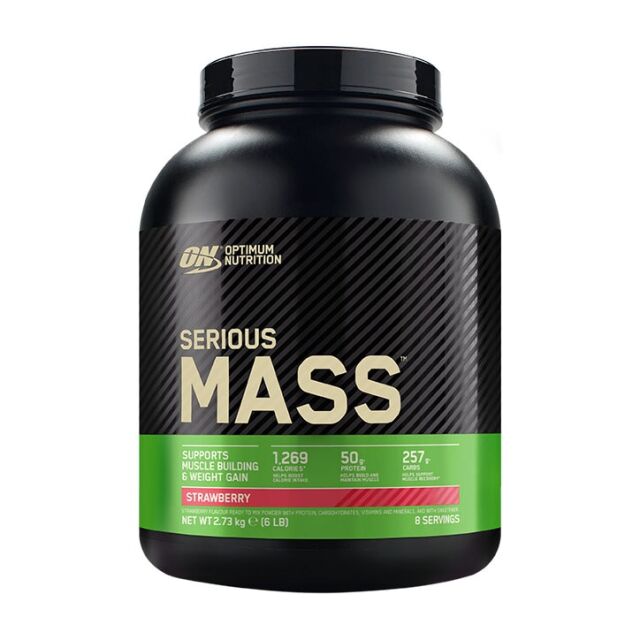 Optimum Nutrition Serious Mass Powder Strawberry 2.72kg - 1