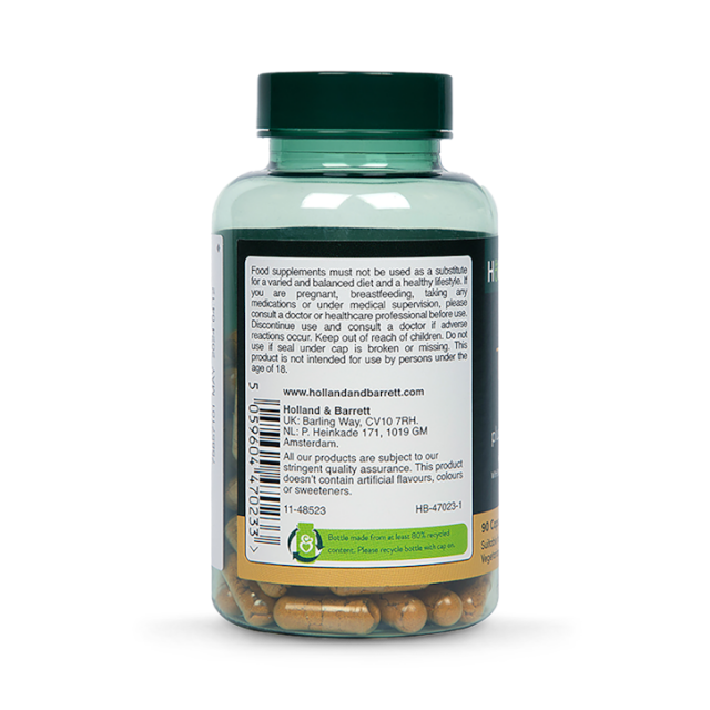 Holland & Barrett High Strength Turmeric 600mg plus Boswellia & Ginger 90 Capsules - 2