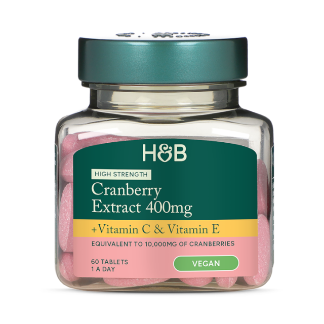 Holland & Barrett High Strength Cranberry Extract 400mg 60 Tablets - 1