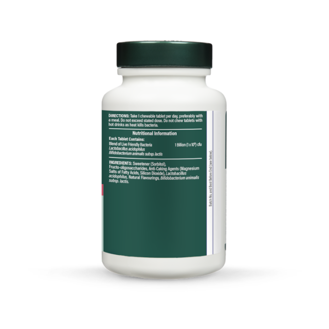 Holland & Barrett Live Friendly Bacteria Strawberry Flavour 60 Chewable Tablets - 3