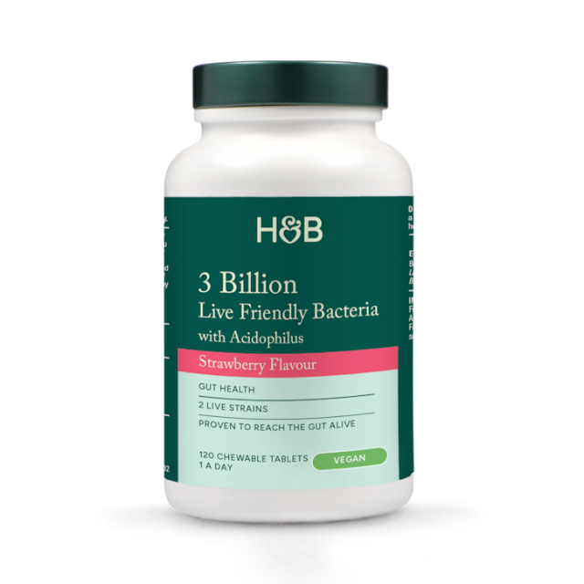 Holland & Barrett Chewable Acidophilus Strawberry (3 Billion) 120 Tablets - 2