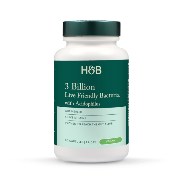 Holland & Barrett Live Friendly Bacteria with Acidophilus 3 Billion 60 Capsules - 2