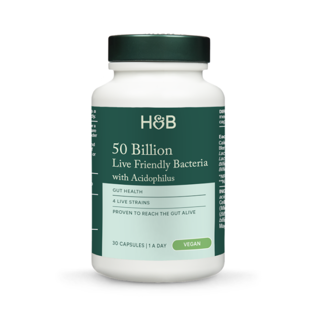 Holland & Barrett Friendly Bacteria 50 Billion 30 Capsules - 2