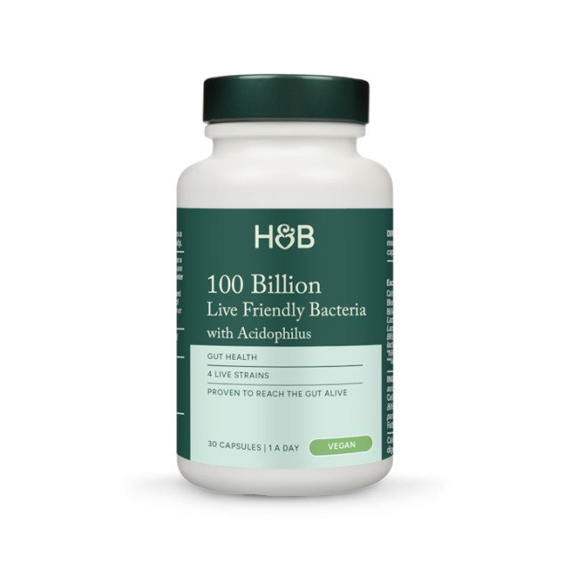 Holland & Barrett Friendly Bacteria 100 Billion 30 Capsules - 1