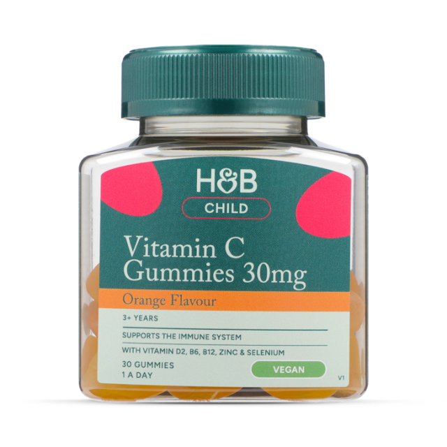 Holland & Barrett Kids Vitamin C Immune Support Orange Flavour 30mg 30 Gummies - 1